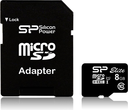 Picture of Karta Silicon Power Elite MicroSDHC 8 GB Class 10 UHS-I  (SP008GBSTHBU1V10-SP)
