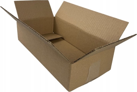 Picture of KARTON KLAPOWY, pudeko zrobione z tektury 3W 3 warstwowej, kolor szaro/brzowy, 200X120X80mm 320G/M2 30 SZTUK