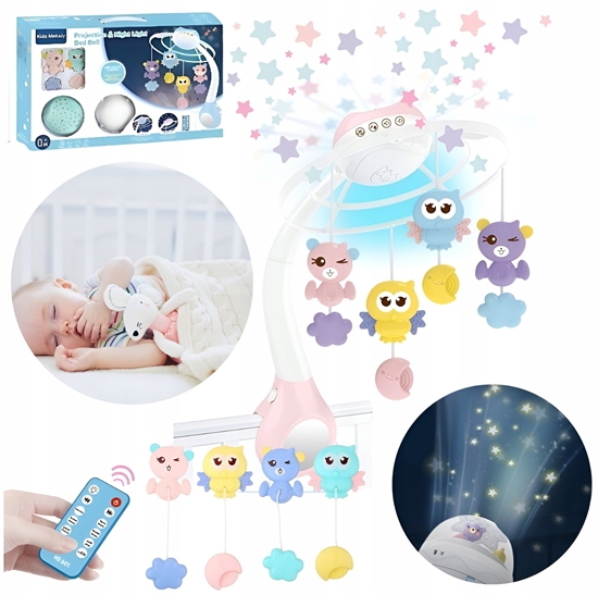 Picture of Karuzela z projektorem 3w1 rÃ³Å¼owa