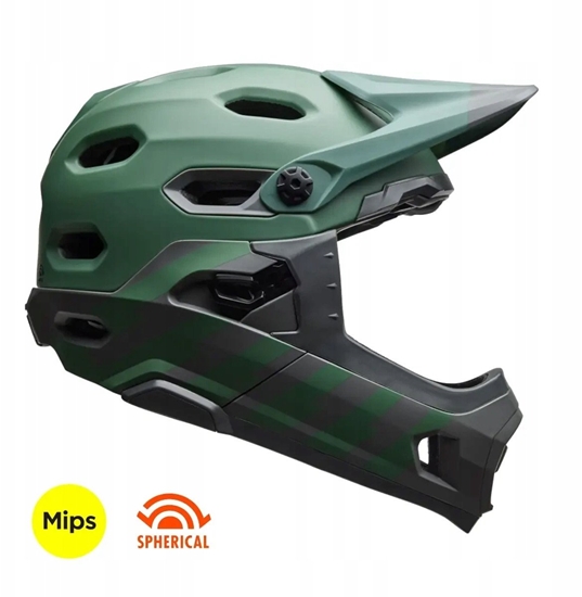Picture of Kask full face BELL SUPER DH MIPS SPHERICAL matte green roz. M (5559 cm) (NEW 2025)