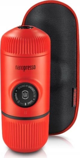 Picture of Kawiarka Wacaco Manual ground coffee machine with case WACACO NANOPRESSO LAVA RED