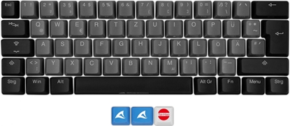 Изображение Keychron Sharkoon SKILLER SAC20 S4, keycap (black, 61 pieces, ISO layout (DE), for SKILLER SGK50 S4)