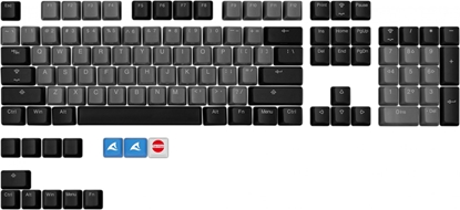 Изображение Keychron Sharkoon SKILLER SAC20, keycap (black, 114 pieces, ANSI layout (US))