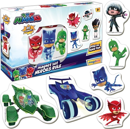 Изображение Keycraft Zestaw Magnesów Pidamersi Pjmasks ME 5031-32