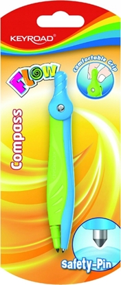 Picture of Keyroad Cyrkiel plastikowy KEYROAD Flow, blister, mix kolorów