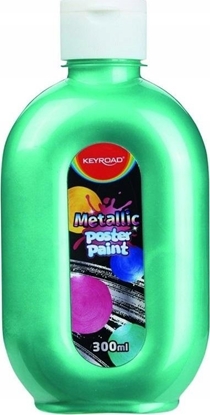 Picture of Keyroad Farba plakatowa KEYROAD, metaliczna, 300ml, butelka, zielona