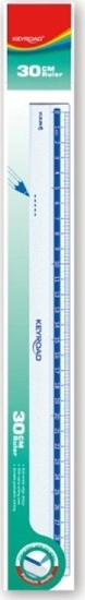 Picture of Keyroad Linijka plastikowa KEYROAD, 30 cm, zawieszka, transparentna