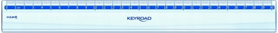 Picture of Keyroad Linijka plastikowa KEYROAD, 30cm, transparentna, 24 szt., pudeko