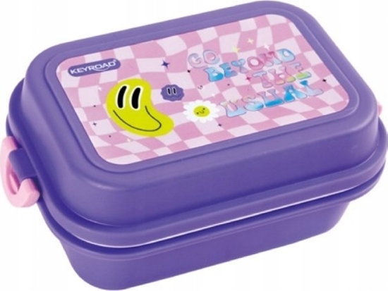 Picture of Keyroad Lunch box KEYROAD, plastikowy, z przegródk, Smile
