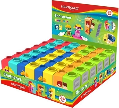 Attēls no Keyroad Temperówka Cartoon plastikowa, podwójna (24szt)