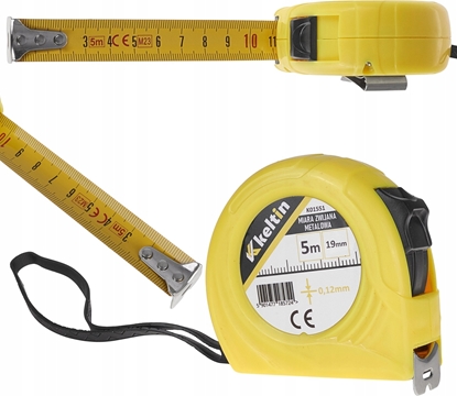 Attēls no KELTIN Miara zwijana metalowa 5m x 19mm x 0,12mm (120)