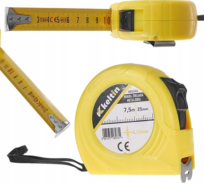 Attēls no KELTIN Miara zwijana metalowa 7,5m x 25mm x 0,12mm (60)