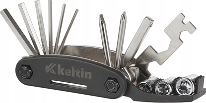 Attēls no KELTIN Zestaw wzmocnionych niklowanych kluczy rowerowych 16w1 (100)