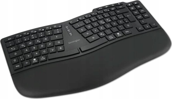Picture of Kensington Pro Fit Ergo KB675 EQ TKL klawiatura Dom/Biuro USB + RF Wireless + Bluetooth QWERTZ Niemiecki Czarny