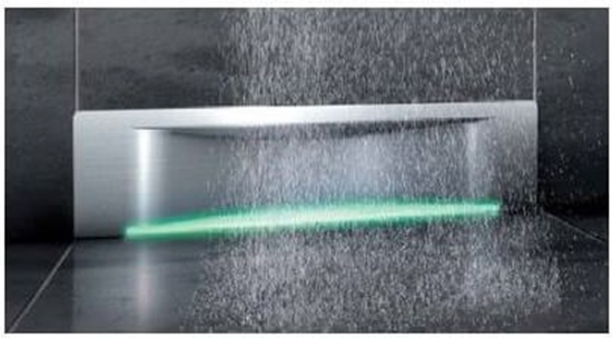 Picture of Kessel Odpyw liniowy z rusztem cienny Scada Wave z podwietleniem LED 30cm (48003.43)