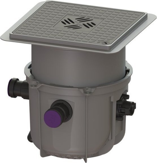 Picture of Kessel Przepompownia Minilift S, zabudowa podogowa, pokrywa czarna