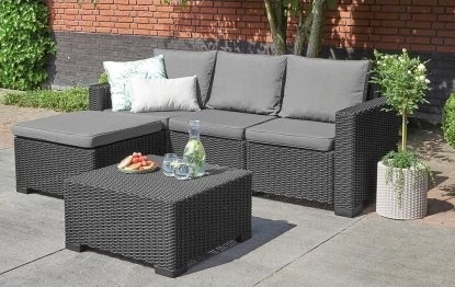 Attēls no Keter Komplet mebli California grafit