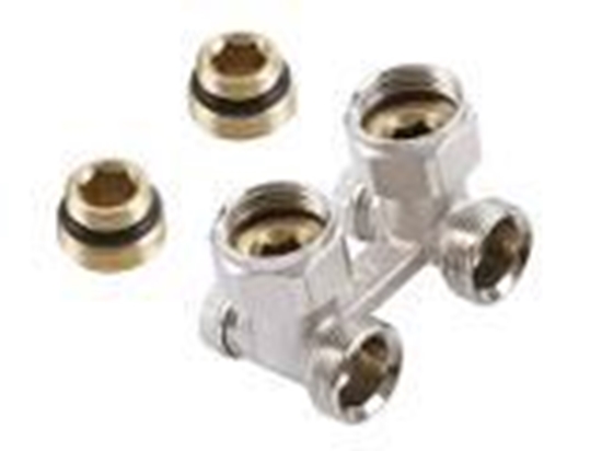 Изображение KFA Zawór grzejnikowy ktowy 1/2" + nyple (760-100-07)