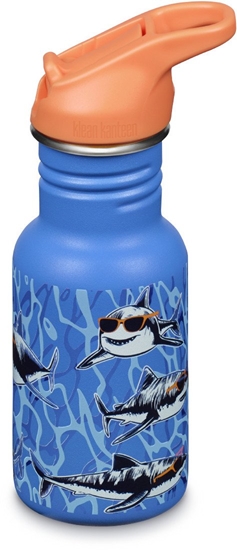 Picture of Kid Kanteen Classic Narrow (Flip Sport), 355ml/12oz, Sharks in Shades