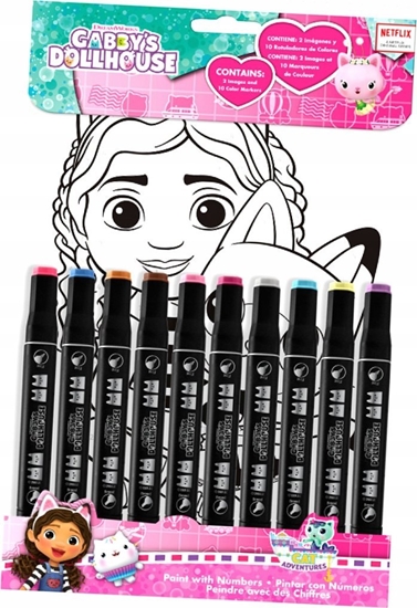 Picture of Kolorowanka Koci Domek Gabi Malowanie po numerach 