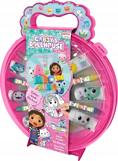 Picture of Kids Euroswan Zestaw artystyczny - podróny Koci Domek Gabi Gabby's Dollhouse GD00065 Kids Euroswan