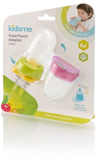 Изображение Kidsme Food Pouch adapteris mazua dinanai no biezenu stvpakm 2 gab Lime&Lavender 160490 LILA