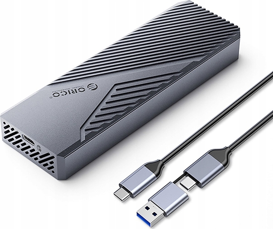 Изображение Kiesze dyskowa M.2 NVME USB-C 3.2 20Gbps - szara