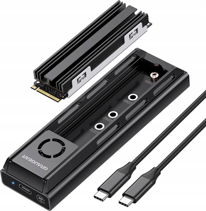 Picture of Kiesze Graugear GRAUGEAR externe Docking M.2 NVMe/NGFF SSD mit Lüfter 20Gbit