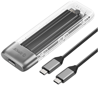 Attēls no Orico Orico TXM2-C3 M.2 NVME USB-C 3.2 10Gb/s Disk Drive - Gray