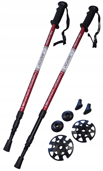 Picture of Kije Trekkingowe do Nordic Walking Skadane Regulowane KUBISPORT 65-135 cm
