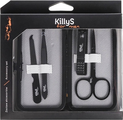 Изображение KILLYS For Men Accessory Set zestaw noyczki do paznokci + obcinaczki do paznokci + pilnik do paznokci + pseta do depilacji