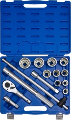 Picture of King Tony ZESTAW NASADEK 3/4" 14cz. KRÓTKIE 12-kt. 22-50mm Z GRZECHOTK I AKCESORIAMI, WALIZKA King Tony