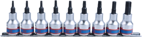 Picture of King Tony ZESTAW NASADEK TORX 3/8" 9cz. T10 - T50, SZYNA King Tony