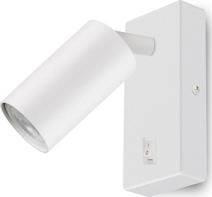 Picture of Kinkiet / lampa cienna Maclean, punktowa, okrga, GU10, z wcznikiem 55x100mm, kolor biay, MCE369 W