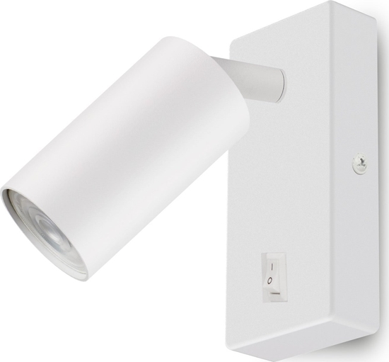 Picture of Kinkiet / lampa cienna Maclean, punktowa, okrga, GU10, z wcznikiem 55x100mm, kolor biay, MCE369 W