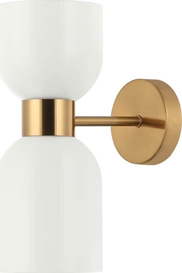 Picture of Kinkiet Italux Monza WL-57602-1-BRO kinkiet lampa cienna 2x40W E27 biay/miedziany