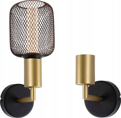 Picture of Kinkiet Paulmann Kinkiet cienny RAVI E27 max.60W IP44 230V zoty / czarny matowy / metal