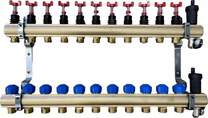 Picture of Kisan KRPTp - Rozdzielacz 1" do ogrzewa paszczyznowych i grzejnikowych z wyjciem 3/4" o standardzie Eurokonus KRPTp 11 [1]