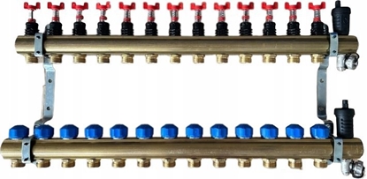 Picture of Kisan KRPTp - Rozdzielacz 1" do ogrzewa paszczyznowych i grzejnikowych z wyjciem 3/4" o standardzie Eurokonus KRPTp 13 [1]