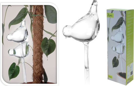 Picture of Kiti Nawilacz do rolin doniczkowych, szklany ptak 35 cm