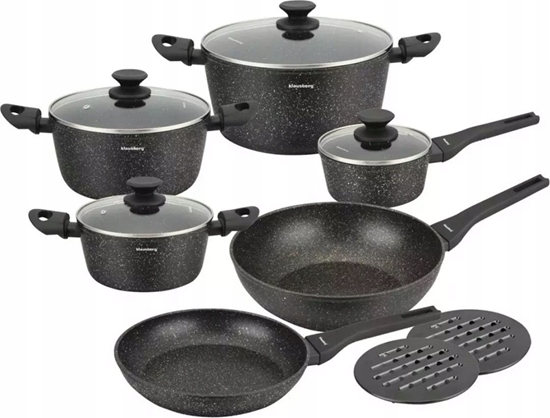 Изображение Klausberg Zestaw 12 garnków marmurkowych KB-7659