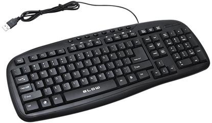 Изображение Klawiatura Blow 13606 Przewodowa Czarna US (84-204#)
