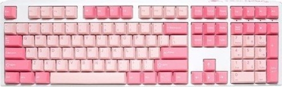 Picture of Klawiatura Ducky Ducky One 3 Gossamer Pink Gaming Tastatur - MX-Black Clear Top (US)