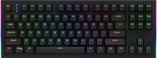 Изображение Klawiatura HATOR Gravity X TKL RGB Aurum Orange (HTK550)