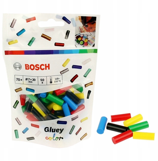 Picture of Bosch KLEJ TOPLIWY GLUEY KOLOR MIX 20x7mm 70PC