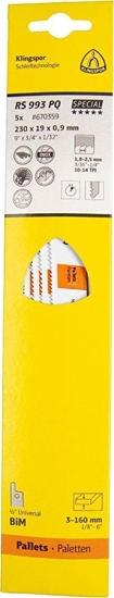 Изображение Klingspor KLINGSPOR BRZESZCZOT DO PIY SZABLASTEJ 230x19x0,9mm RS 993 PQ /5szt.