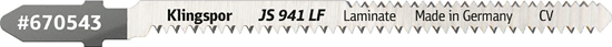Picture of Klingspor KLINGSPOR BRZESZCZOT DO WYRZYNARKI 100x5x1,45mm JS 941 LF /5szt.