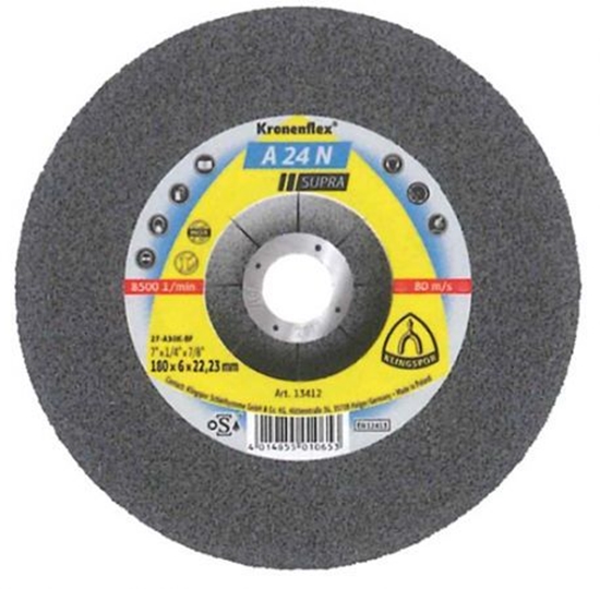 Picture of Klingspor Tarcza do obróbki stali szlachetnej FLEX 27 180x6,0x22,2 A 24 N SUPRA - 13412