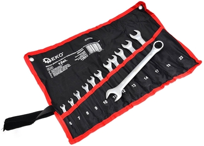 Picture of Geko Klucze pasko-oczkowe polerowane 12 sztuk [6-22mm]