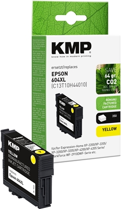 Picture of KMP Patrone Epson 604XL (T10H4) yellow 350 S. 5ml remanufactured